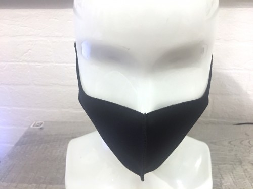 Маски Fashion Mask (неопрен, многоразовые, черные) 3 шт. в комплекте