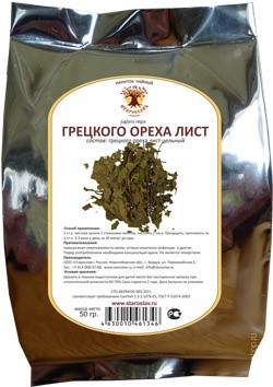 Грецкого ореха лист (50 гр.)  Старослав
