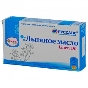Льняное масло (Рускапс) (30капс)